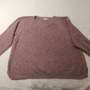 Orvis Ladies Vee-Neck Cotton Pullover Sweater
